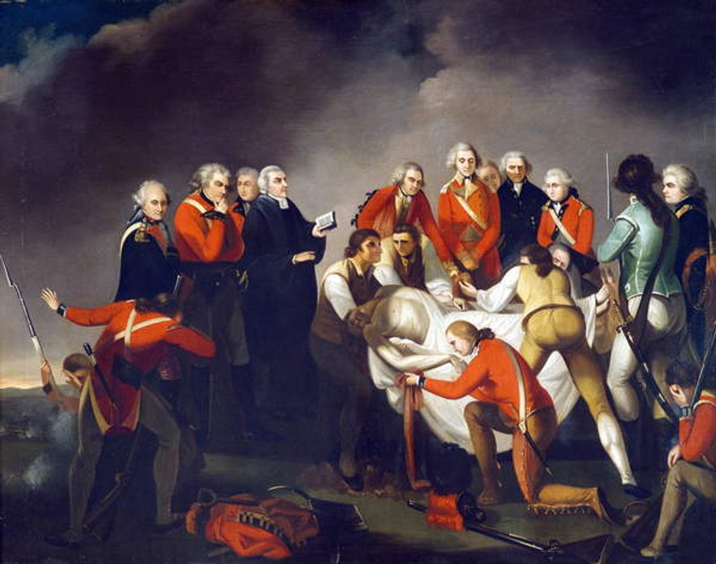 Detail of The Burial of General Simon Fraser after the Battle of Saratoga in 1777, c.1800 by John (after) Graham