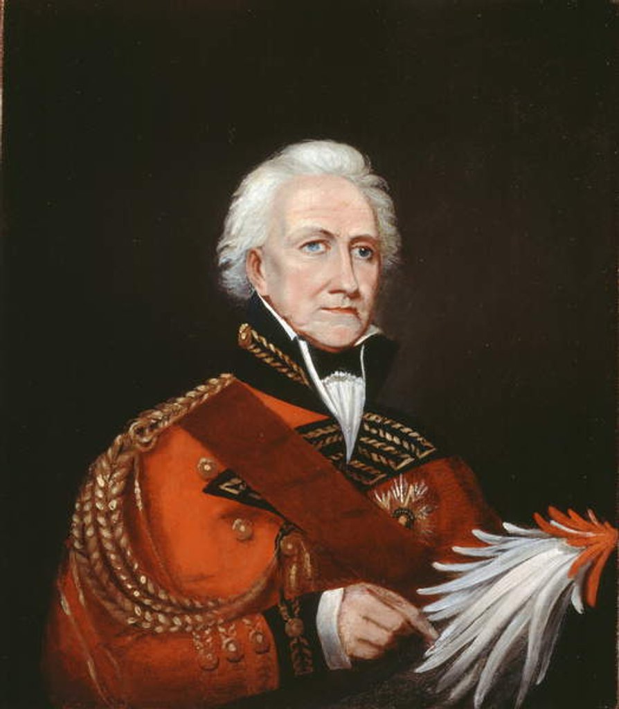 Detail of Major General Sir David Ochterlony Bt c.1816 by English School