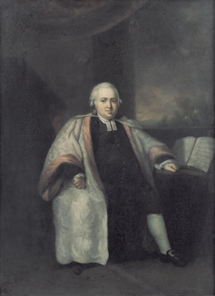 Detail of Dr Philip Hayes, 1788 by John Hamilton Mortimer