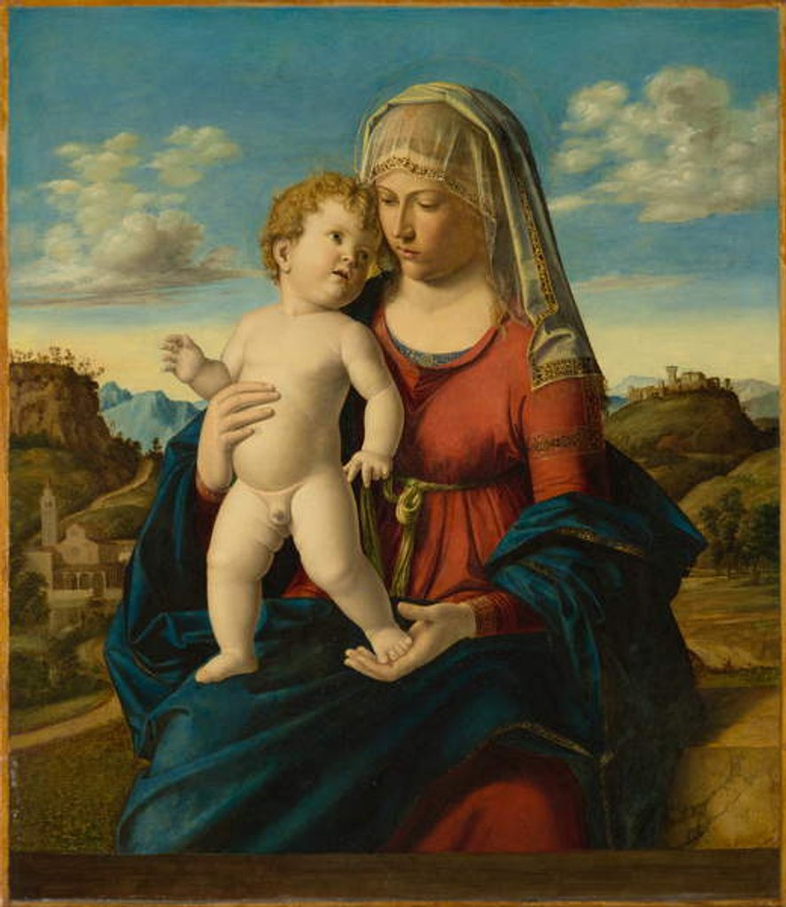 Detail of Madonna and Child in a Landscape, c.1496-1499 by Giovanni Battista Cima da Conegliano