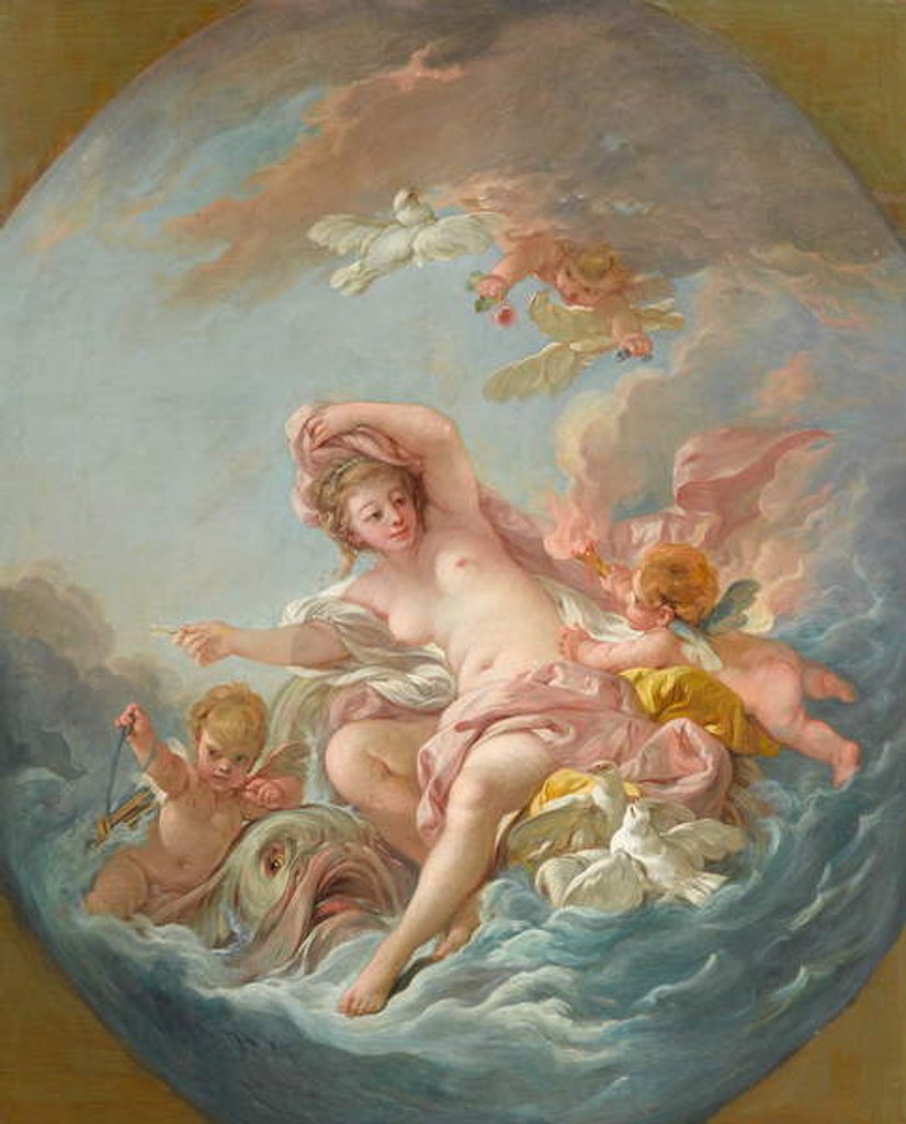 Detail of Venus Rising from the Waves, c.1766 by Francois Boucher