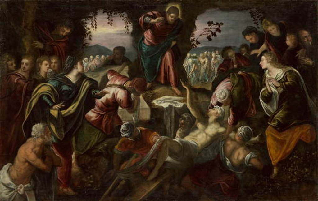 Detail of The Raising of Lazarus, 1585-1590 by Domenico Robusti Tintoretto