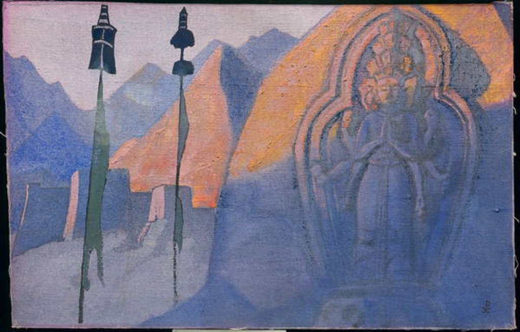 Detail of Chenrezi, 1932 by Nicholas Roerich