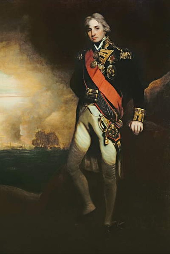 Detail of Horatio, Viscount Nelson by John Hoppner