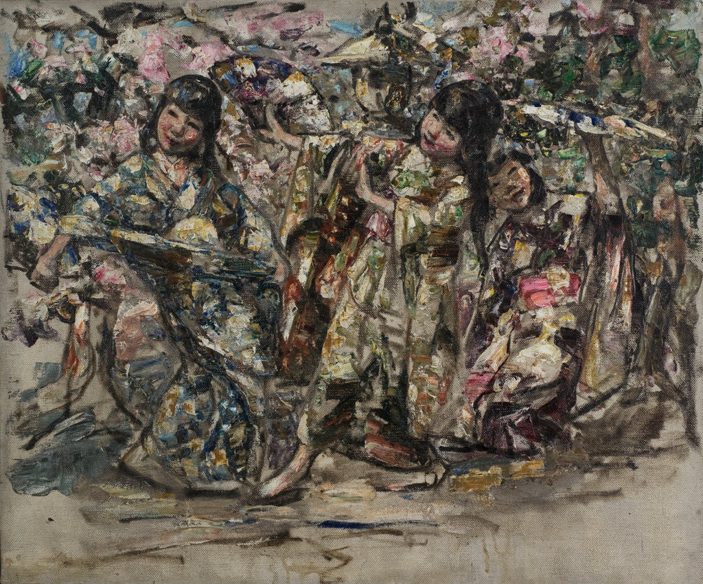 Detail of Japanese Dancers, c.1921-25 by Edward Atkinson Hornel