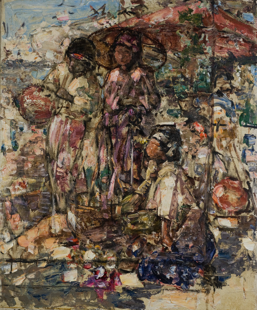 Detail of Burmese Water-carriers, c.1922-27 by Edward Atkinson Hornel