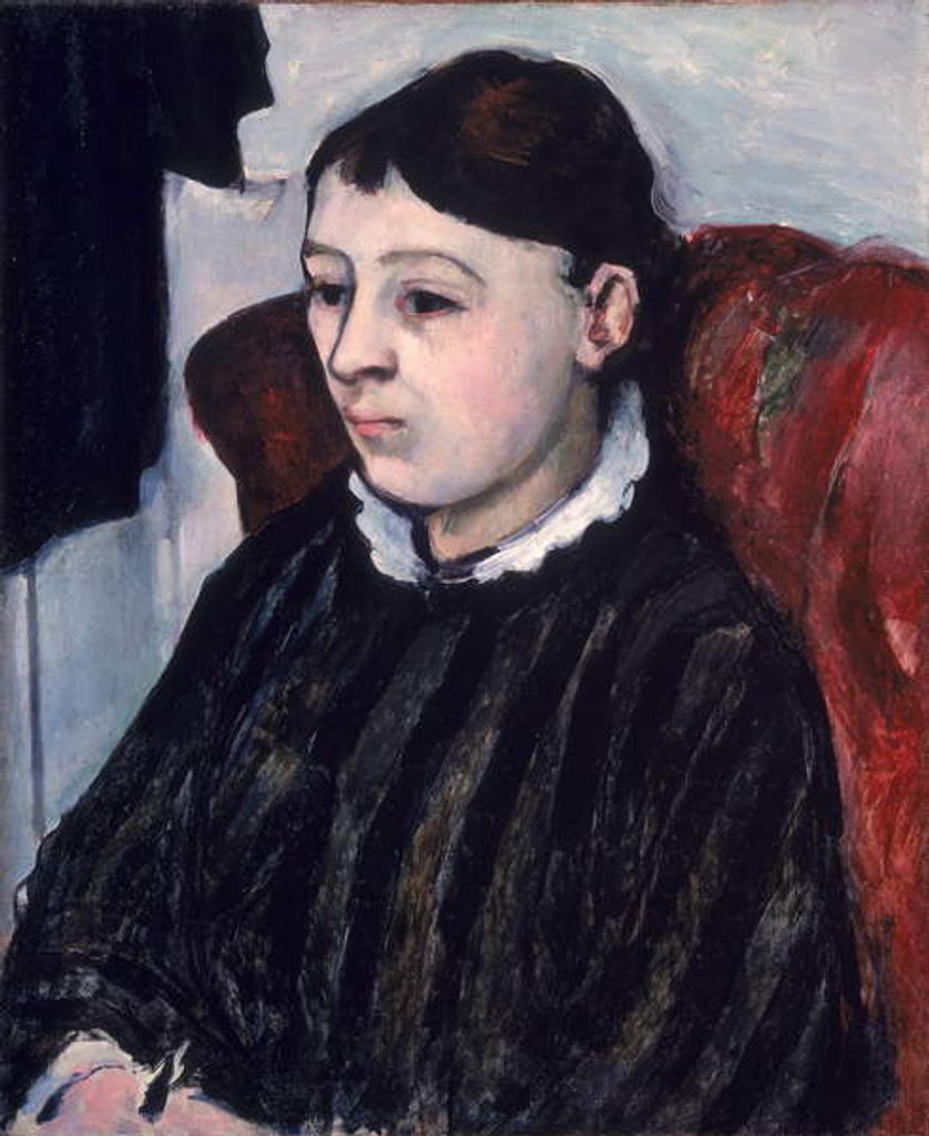 Detail of Madame Cezanne, c.1883-85 by Paul Cezanne