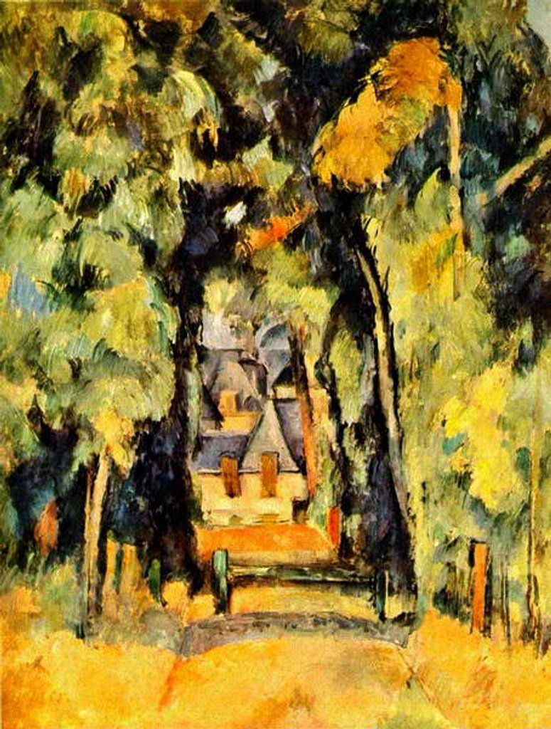 Detail of Road at Chantilly, 1888 by Paul Cezanne