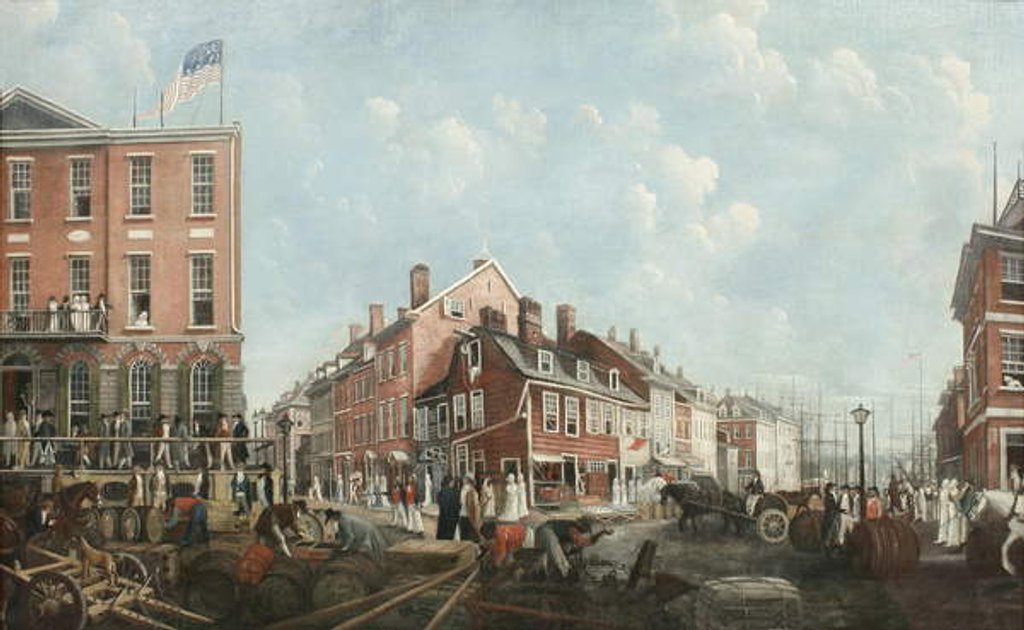 Detail of Tontine Coffee House, c.1797 by Francis Guy