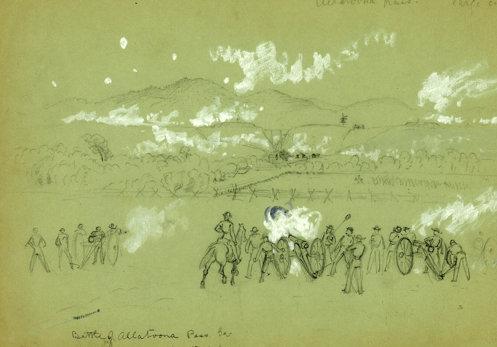 Detail of Battle of Allatoona Pass, Ga by Anonymous