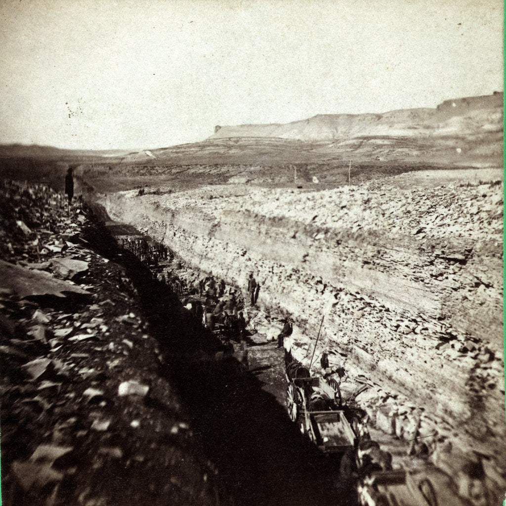 Detail of Deep Cut, Bitter Creek, near Green River. Bitter Creek is an 80 mile long stream in the U.S. state of Wyoming by Anonymous