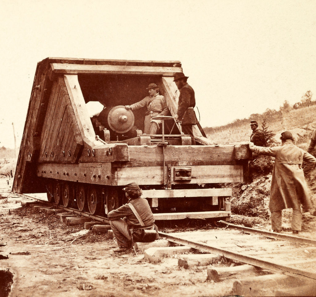 Detail of Railroad battery before Petersburg, USA by Anonymous