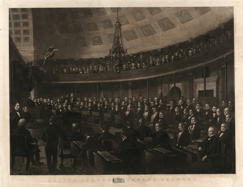 Detail of United States Senate chamber by Thomas Doney