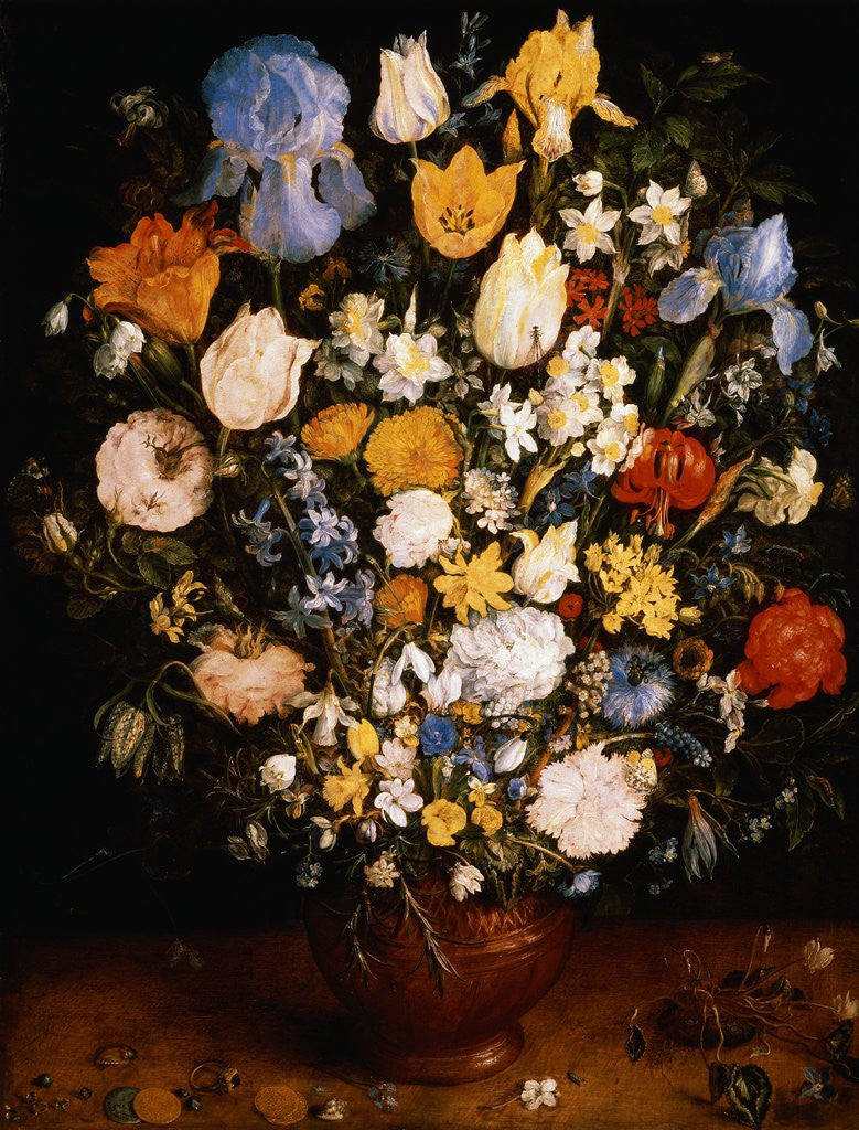 Detail of Small Vase of Flowers by Jan Brueghel the Elder