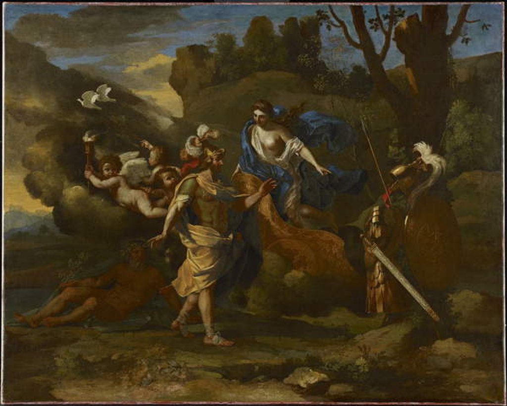 Detail of Venus, Mother of Aeneas, Presenting him with Arms Forged by Vulcan, c.1635 by Nicolas Poussin