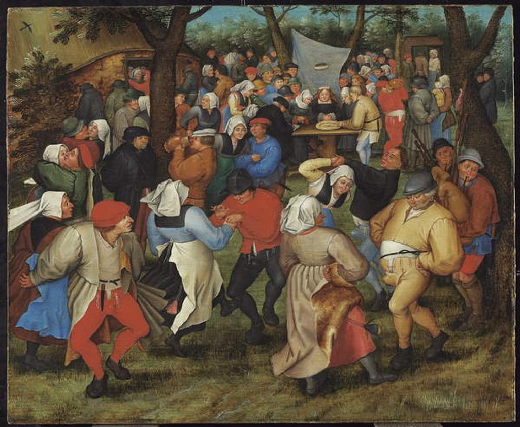 Detail of The Peasants' Wedding by Pieter the Younger Brueghel