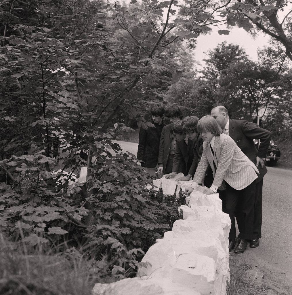 Detail of The Rolling Stones at Fairy Bridge by Manx Press Pictures