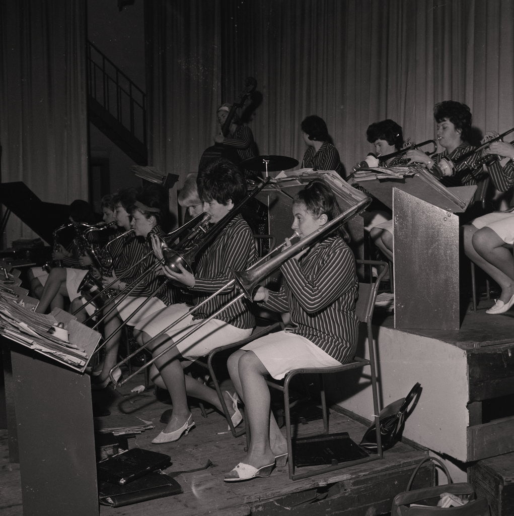 Detail of Ivy Benson and her All Girl Band by Manx Press Pictures