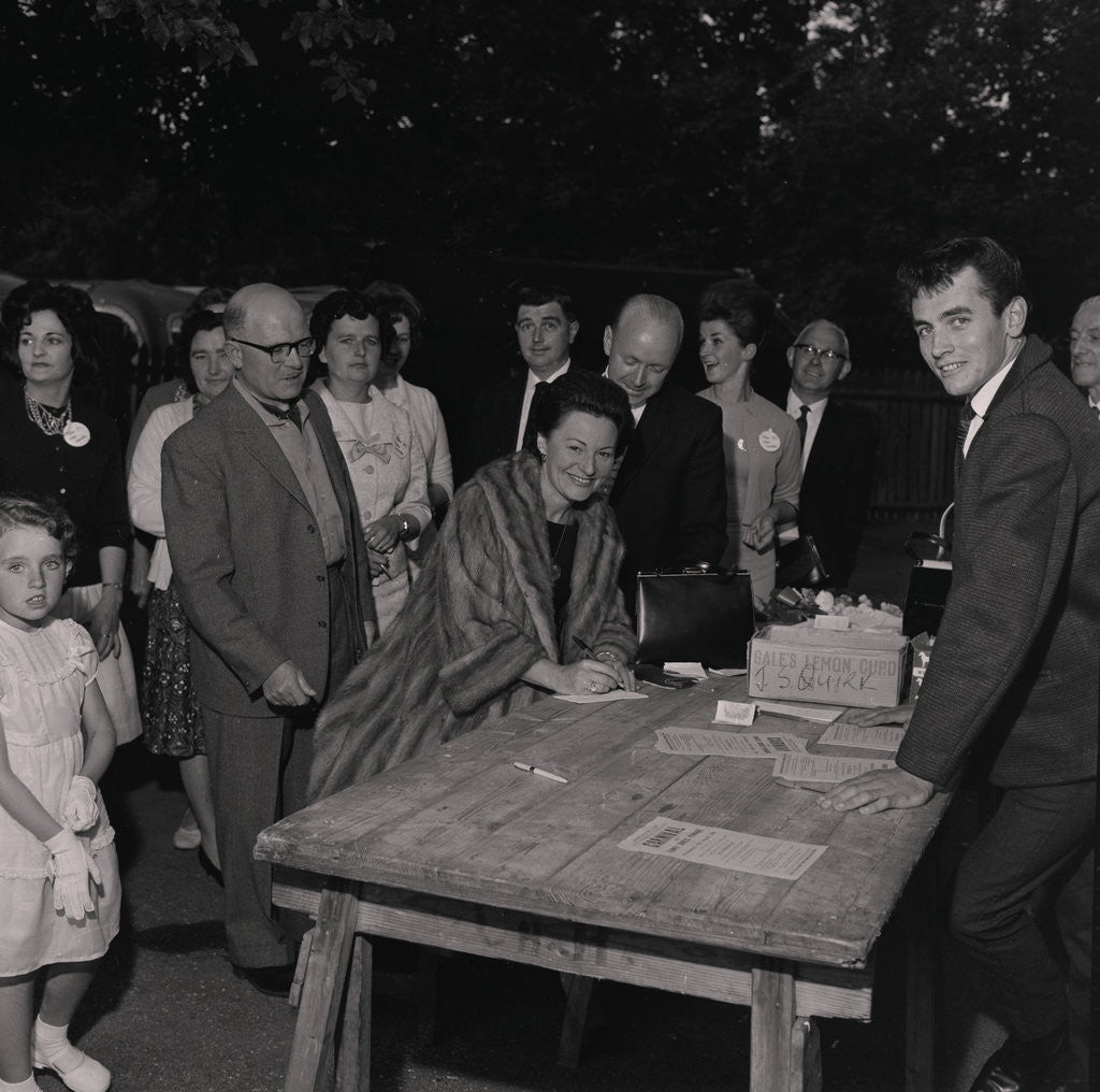 Detail of Ivy Benson and Clifford Irving at Rushen Abbey by Manx Press Pictures