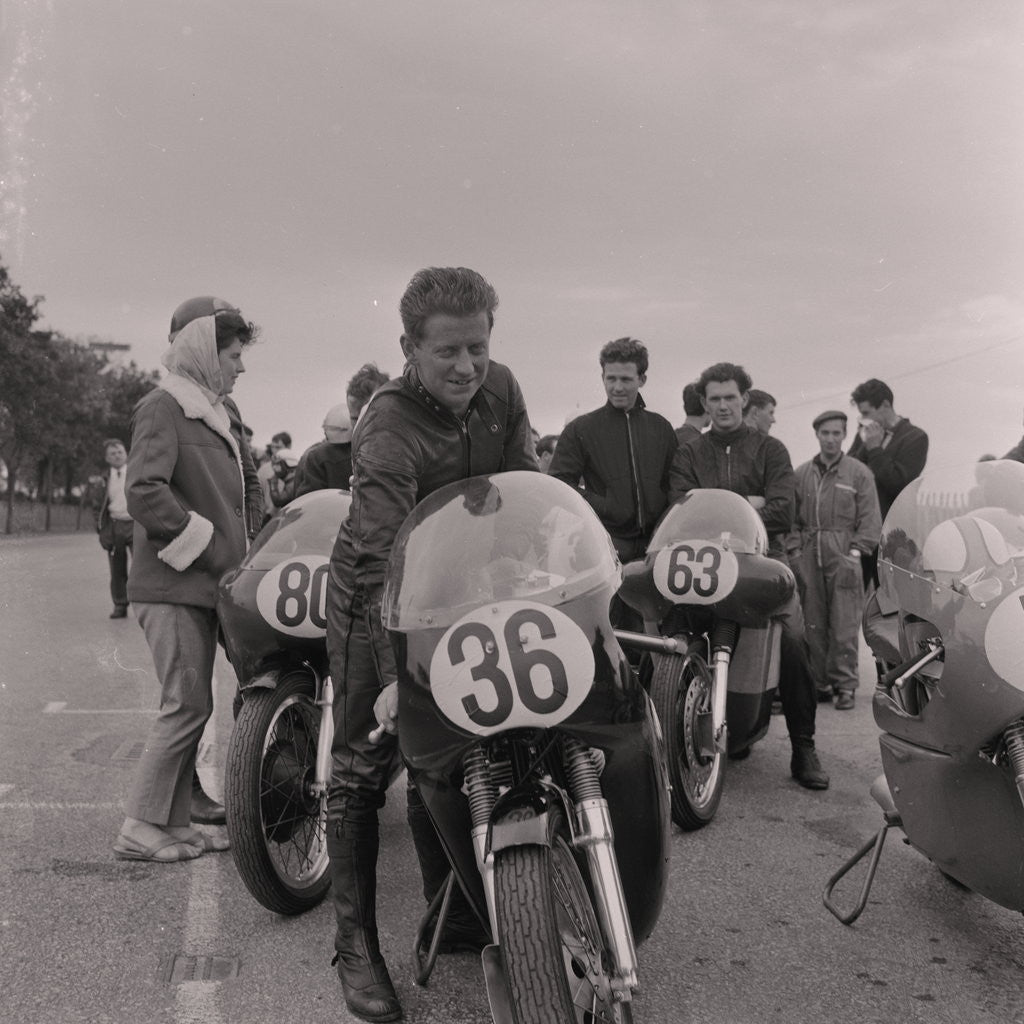 Detail of Manx Grand Prix arrivals and clocking in by Manx Press Pictures