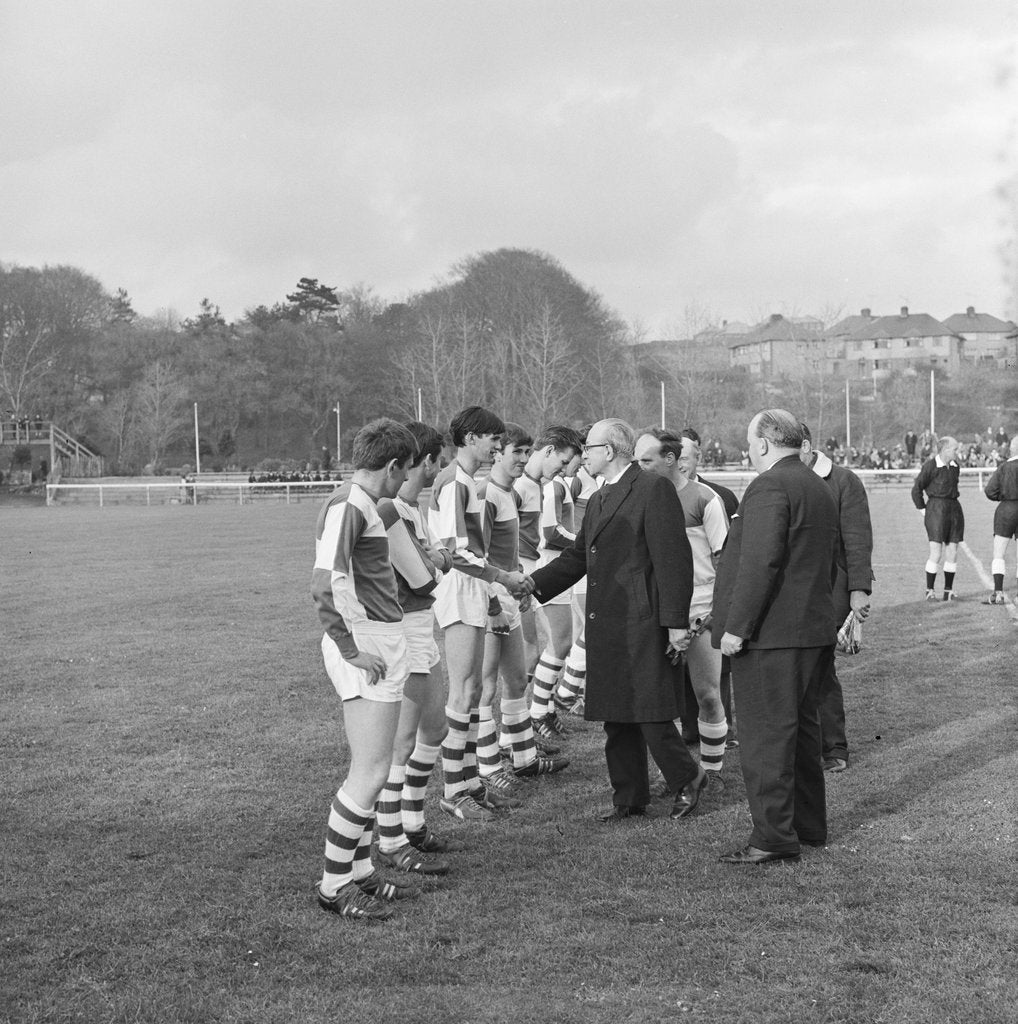 Detail of Men's football cup replay, Isle of Man by Manx Press Pictures