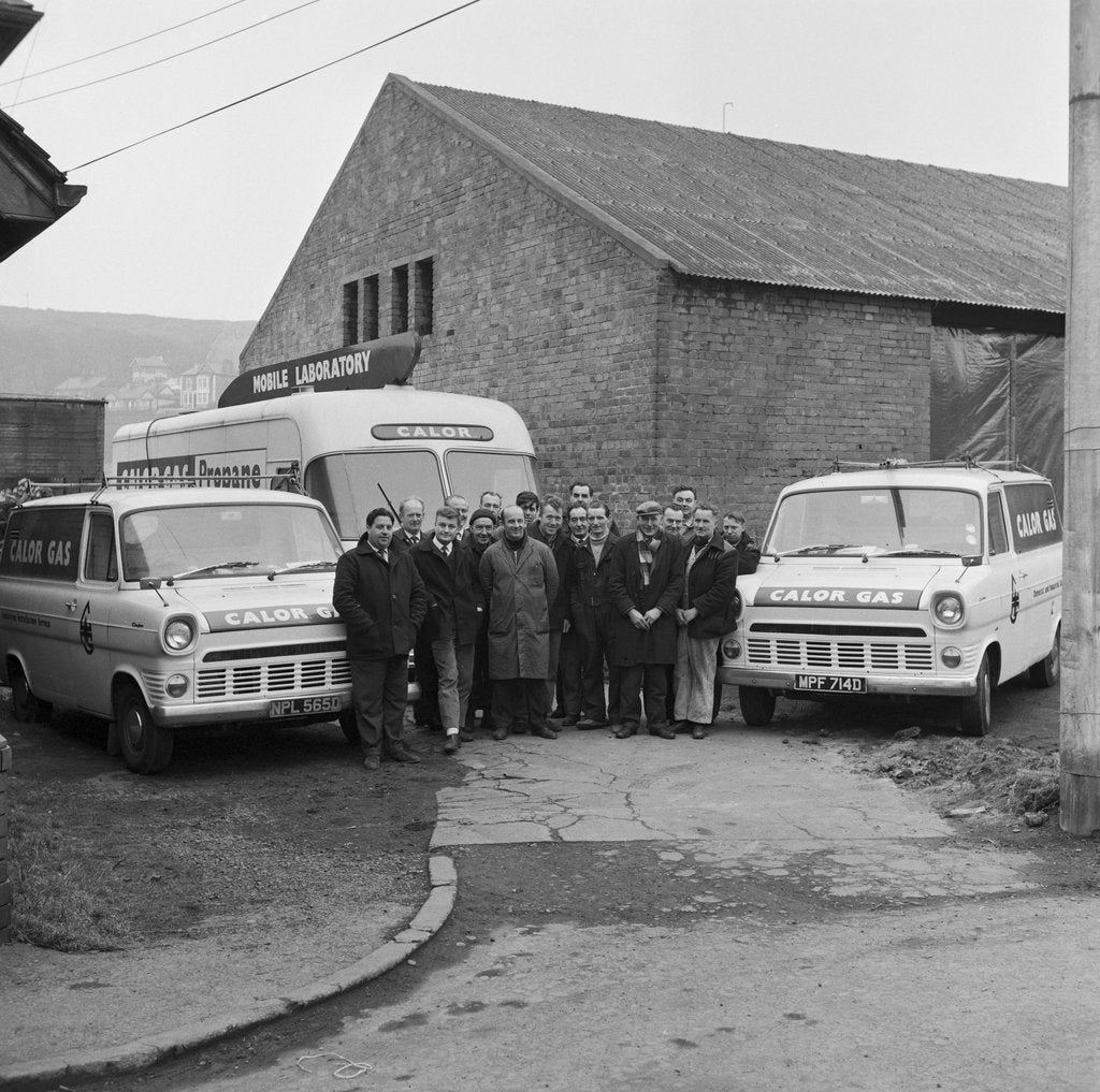 Detail of Calor Gas vans and crew, Isle of Man by Manx Press Pictures