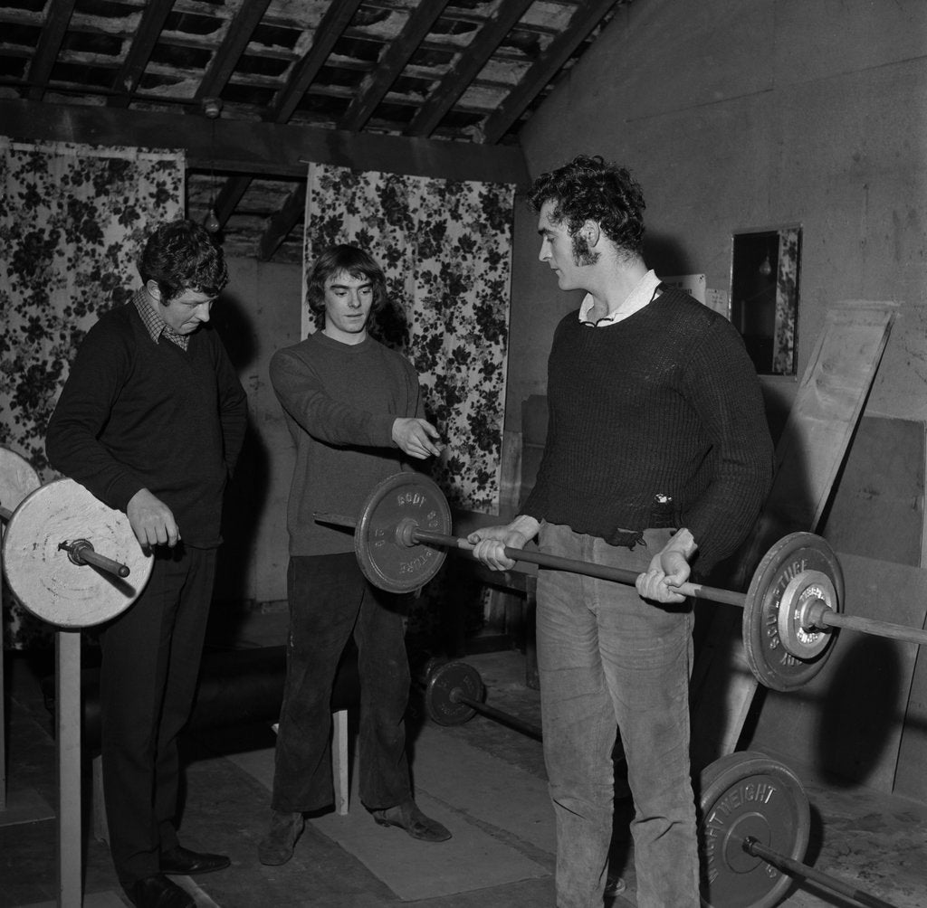 Detail of Weight lifting club, Isle of Man by Manx Press Pictures