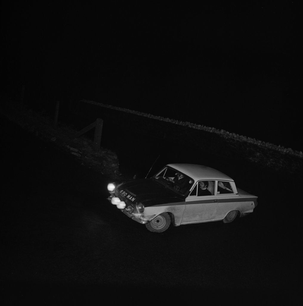 Detail of Night-time Car Rally, Isle of Man by Manx Press Pictures