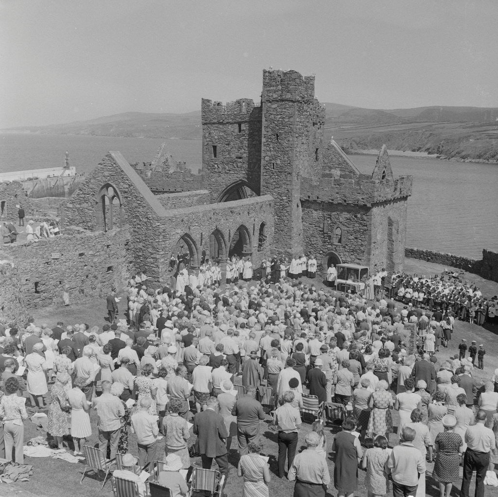 Detail of Pilgrimage to Peel Castle by Manx Press Pictures