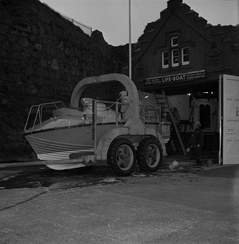 Detail of New Peel lifeboat by Manx Press Pictures