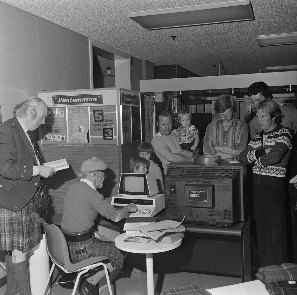 Detail of Scots-Manx computer, Summerland by Manx Press Pictures