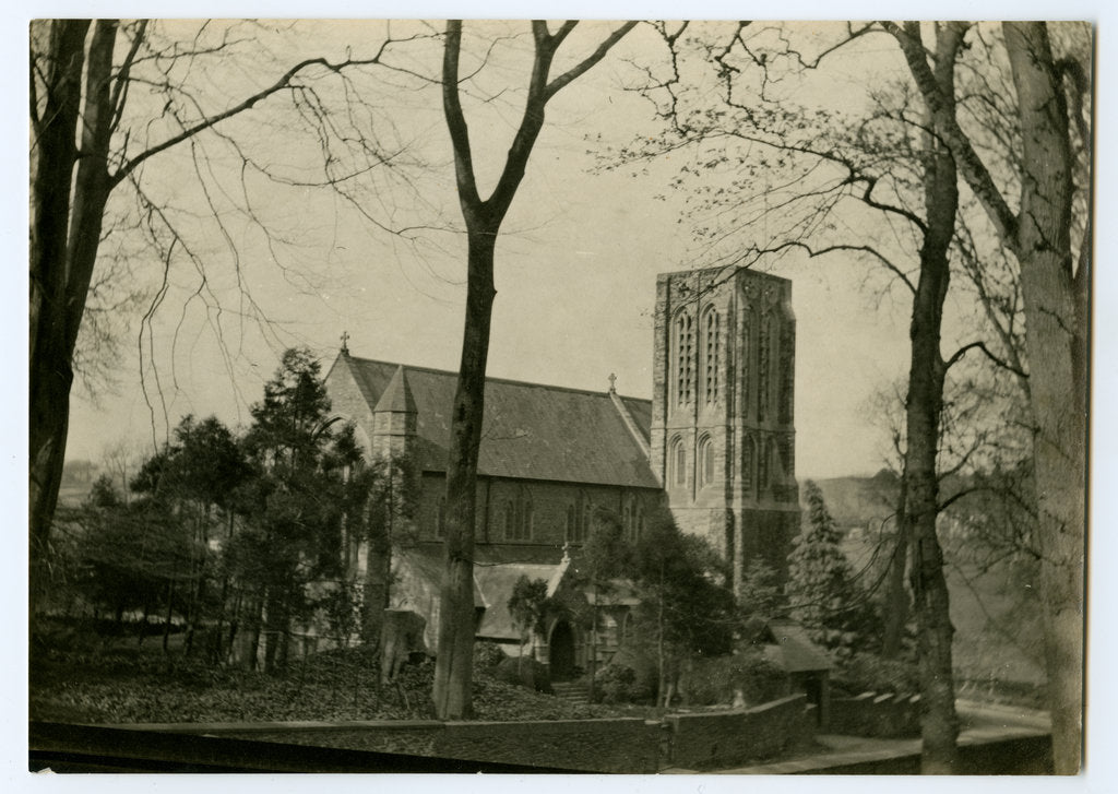 Detail of New Kirk Braddan Church by George Bellett Cowen