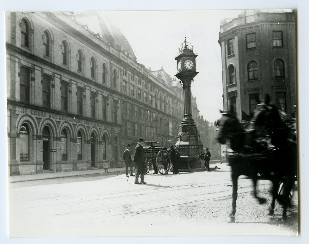 Detail of Douglas Promenade and the Jubilee Clock by John Miller Nicholson