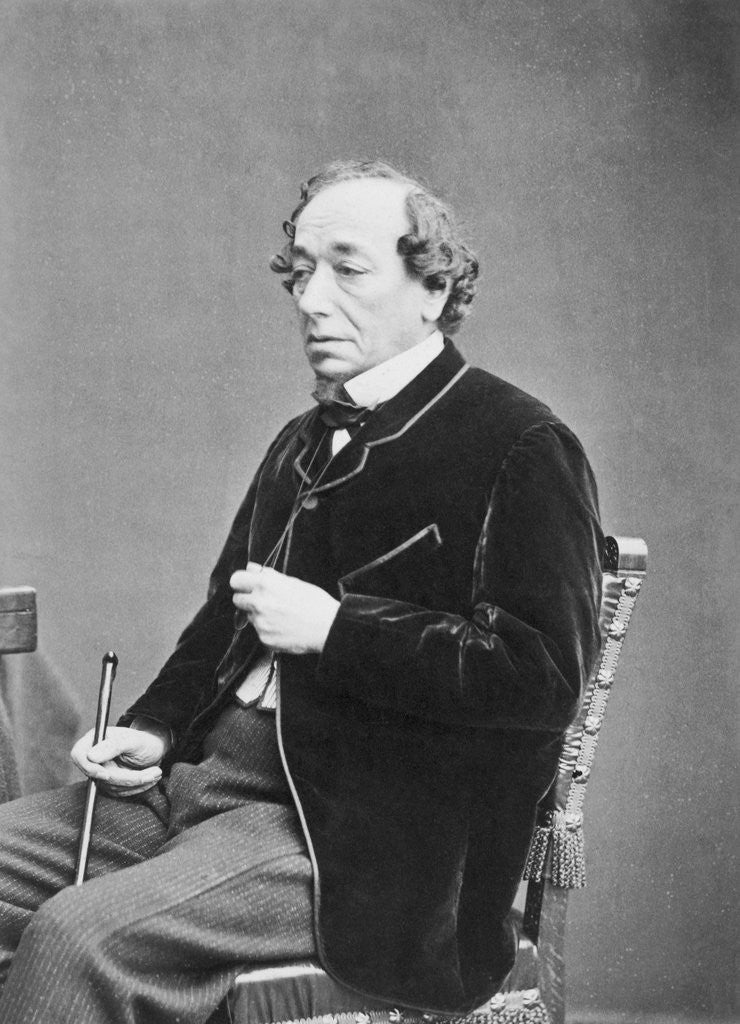 Detail of British Prime Minister Benjamin Disraeli by Corbis