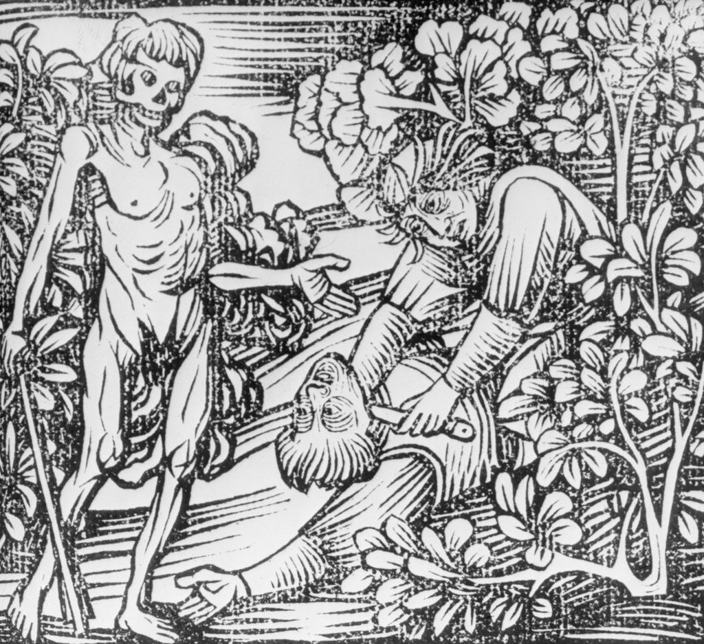 Detail of Depiction of Death at Crime Scene by Corbis