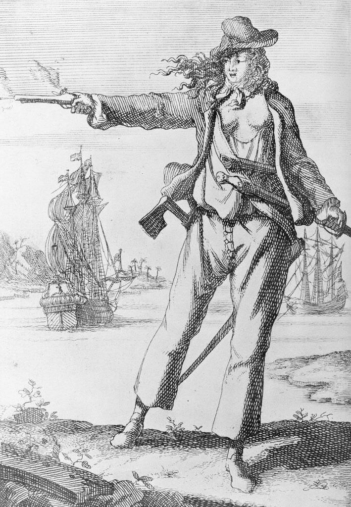 Detail of Illustration of Ann Bonney the Pirate by Corbis