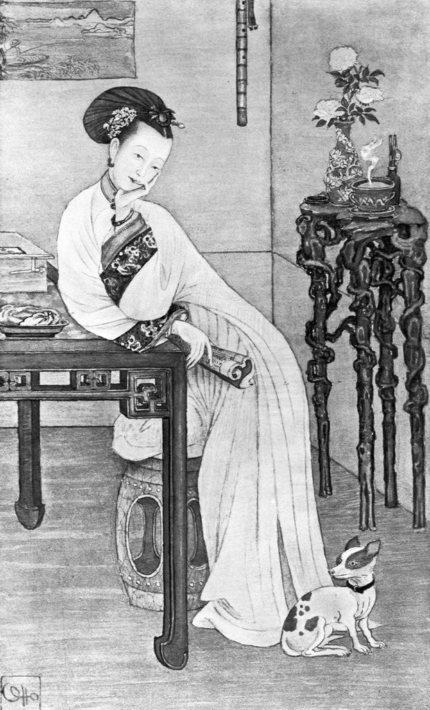 Detail of Portrait Of Tzu Hsi- Chinese Empress by Corbis