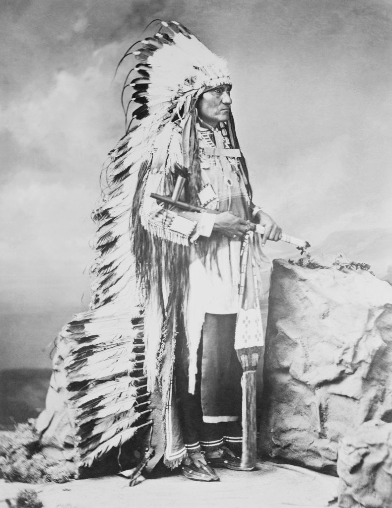 Detail of Sioux Indian by Corbis