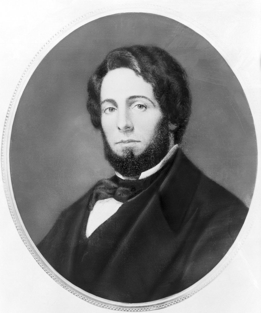 Detail of Portrait Painting of Herman Melville by Corbis