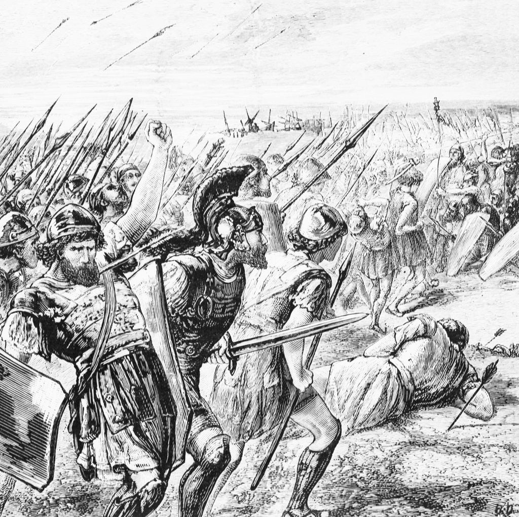 Detail of Illustration of the Battle of Marathon by Corbis