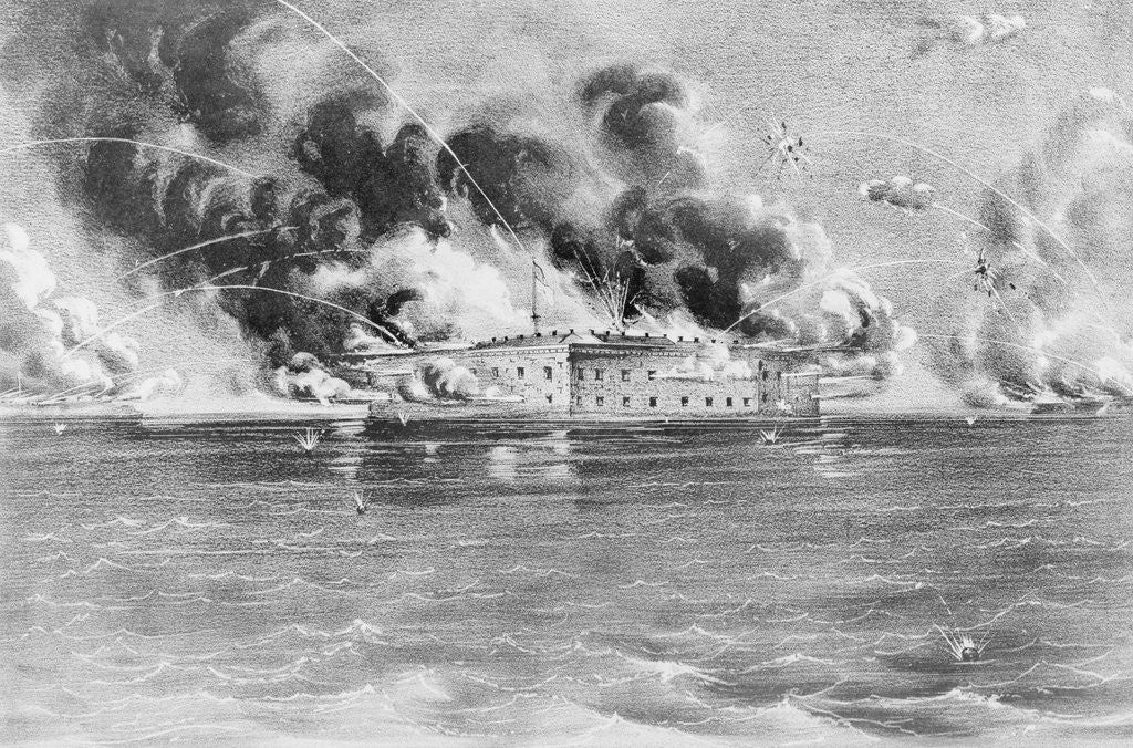 Detail of Bombing of Fort Sumter by Corbis