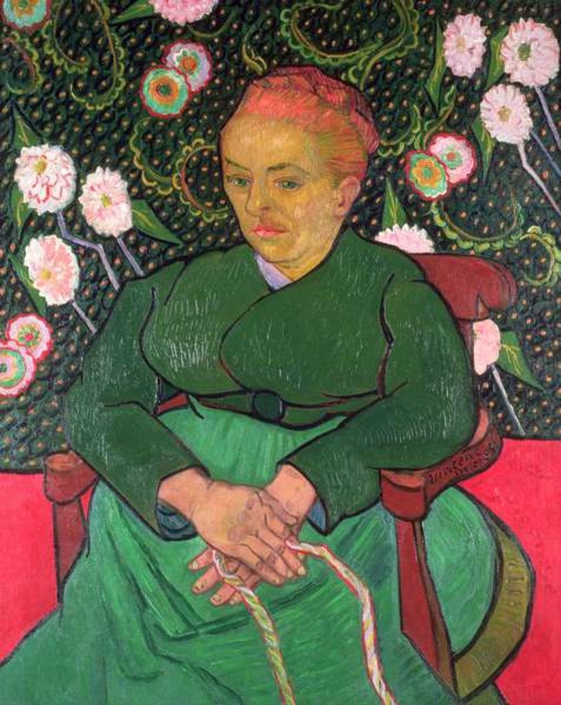 Detail of La Berceuse, January 1889 by Vincent van Gogh