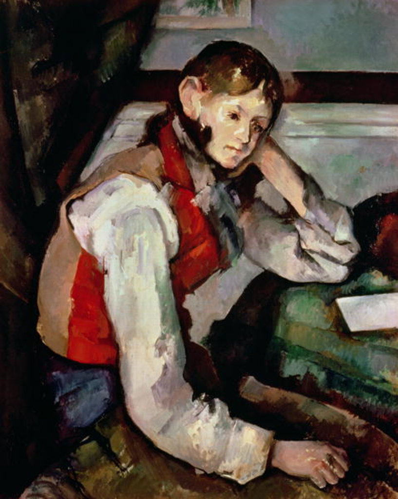 Detail of The Boy in the Red Waistcoat, 1888-90 by Paul Cezanne