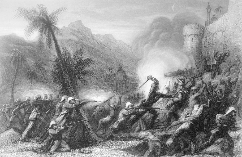 Detail of Drawing Depicting The Sepoy Rebellion by Corbis