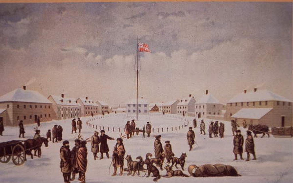 Detail of Riel's Rebellion in Canada, Fort Garry captured by Riel in 1869, late 19th century by Canadian School