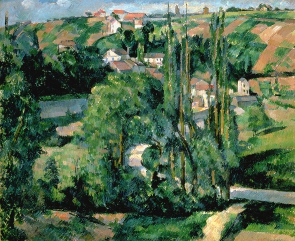 Detail of Jalais Hill, Pontoise, 1879-81 by Paul Cezanne