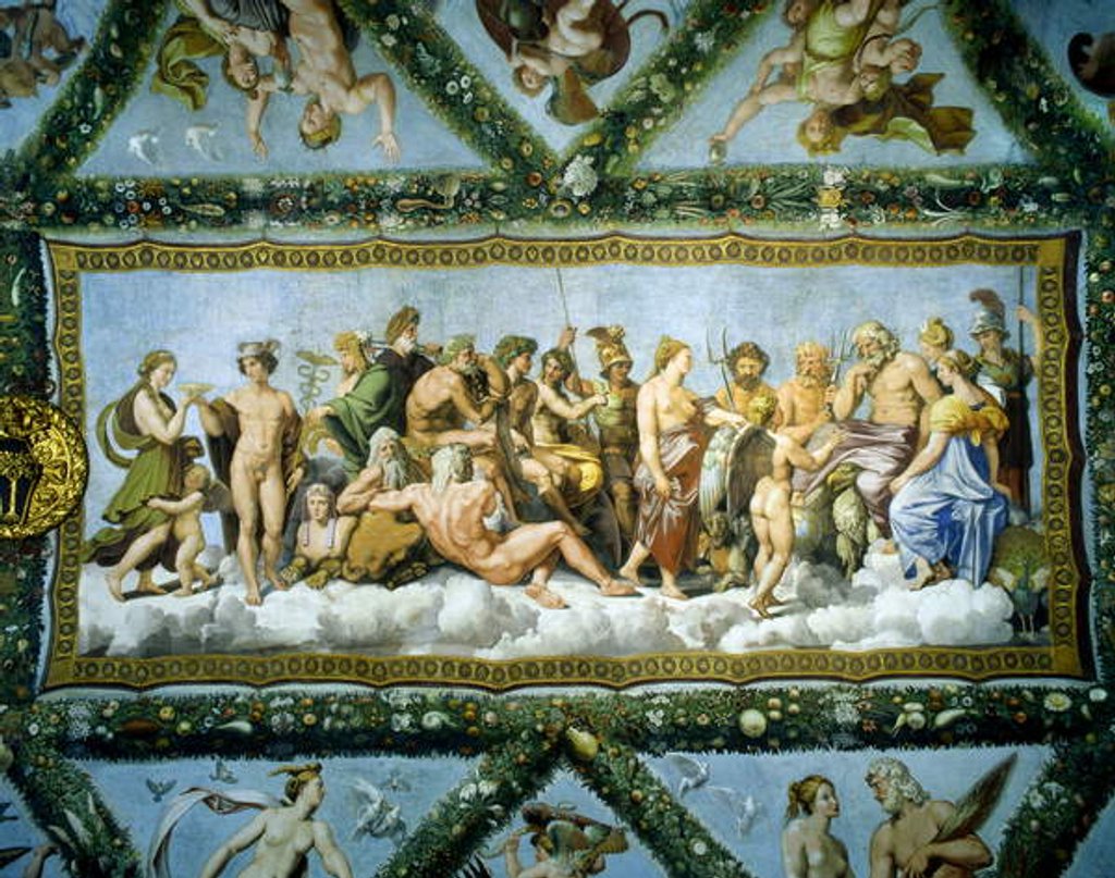 Detail of Council of the Gods, 1517-18 by Raphael