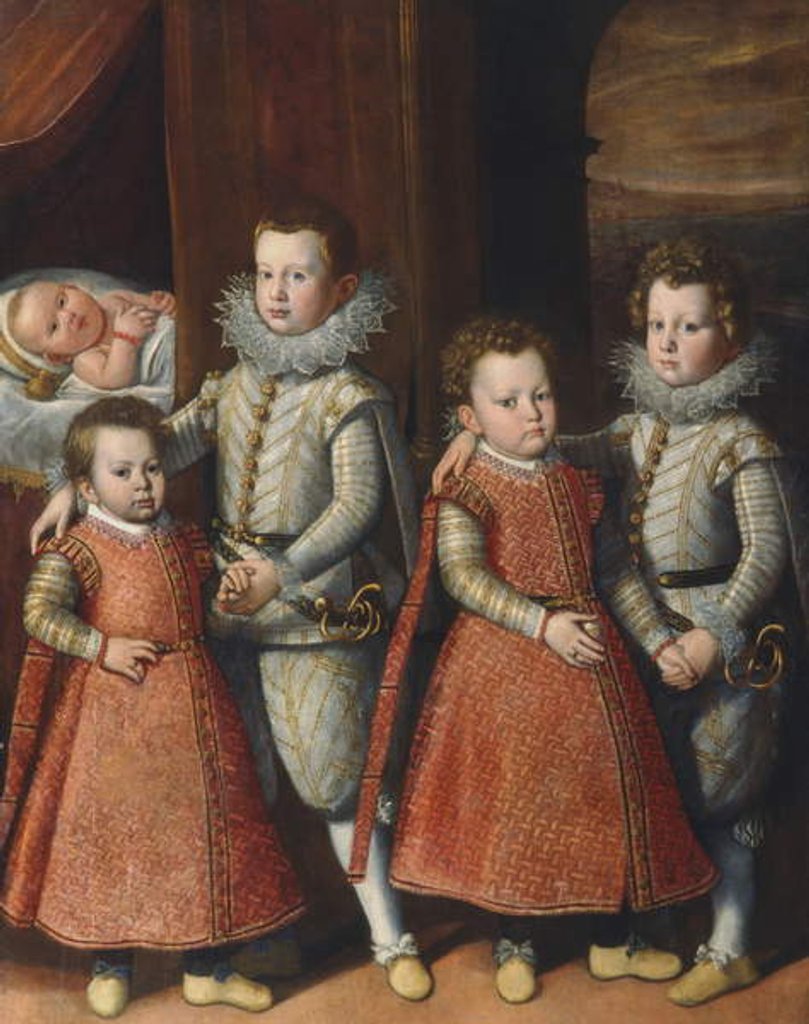 Detail of The Children of Giordano Orsini by Scipione (attr. to) Pulzone