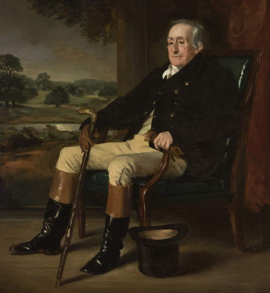 Detail of Portrait of William Henry Cavendish-Bentinck-Scott, 4th Duke of Portland, 1852 by Francis Grant