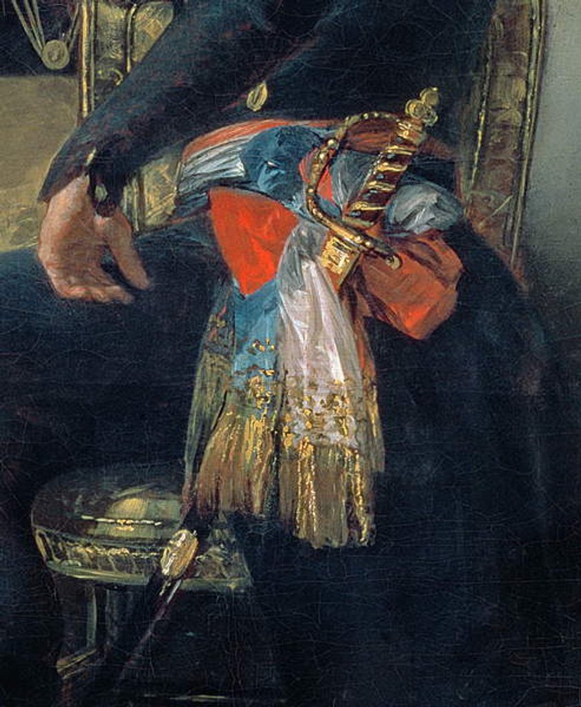 Detail of Portrait of Ferdinand Guillemardet by Francisco Jose de Goya y Lucientes